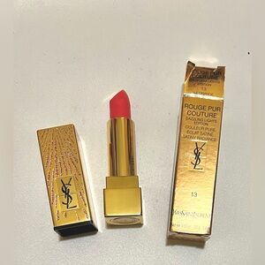 YSL Rouge Pur Couture Lipstick ~ 13 Le Orange ~ Dazzling Lights Full-size NIB
